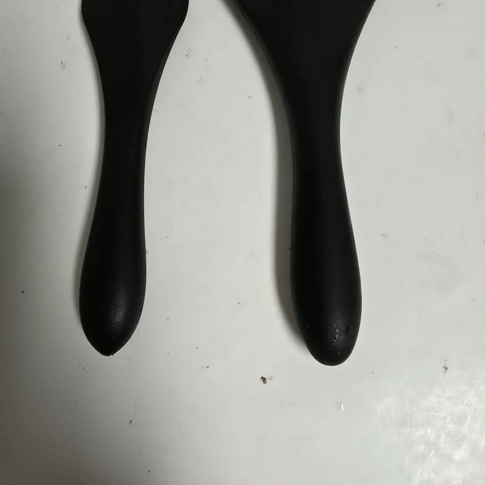 Mad Hungry 2-Pc Silicone Spurtle Set Black Mini Spatula & Slotted Turner